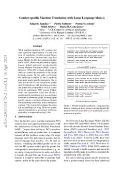 Gender-specific Machine Translation with Large Language Models