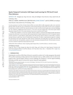 Spatio-Temporal Contrastive Self-Supervised Learning for POI-level Crowd
  Flow Inference