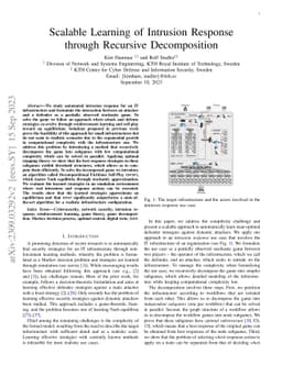 Scalable Learning of Intrusion Responses through Recursive Decomposition