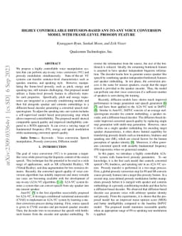 Highly Controllable Diffusion-based Any-to-Any Voice Conversion Model
  with Frame-level Prosody Feature