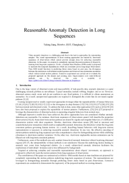 Reasonable Anomaly Detection in Long Sequences