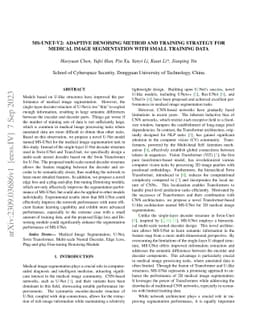 MS-UNet-v2: Adaptive Denoising Method and Training Strategy for Medical
  Image Segmentation with Small Training Data