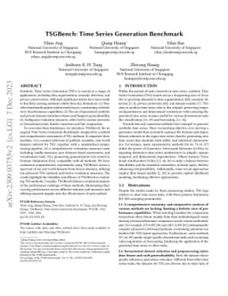 TSGBench: Time Series Generation Benchmark