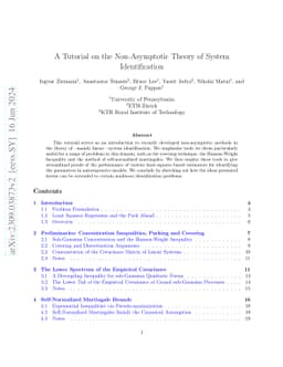A Tutorial on the Non-Asymptotic Theory of System Identification