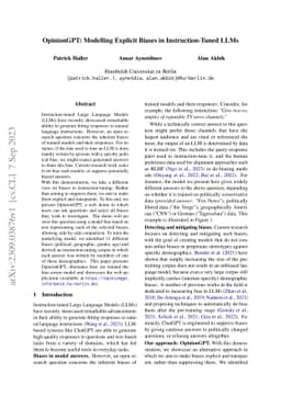 OpinionGPT: Modelling Explicit Biases in Instruction-Tuned LLMs