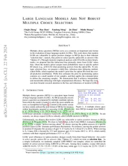 Large Language Models Are Not Robust Multiple Choice Selectors
