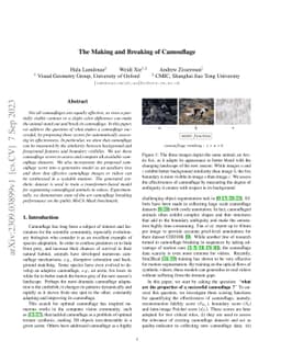The Making and Breaking of Camouflage