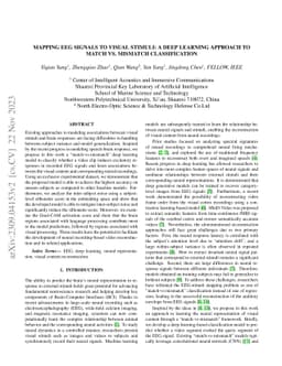 Mapping EEG Signals to Visual Stimuli: A Deep Learning Approach to Match
  vs. Mismatch Classification