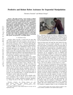 Predictive and Robust Robot Assistance for Sequential Manipulation