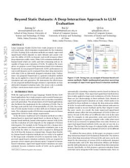 Beyond Static Datasets: A Deep Interaction Approach to LLM Evaluation