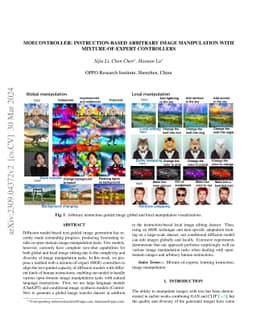 MoEController: Instruction-based Arbitrary Image Manipulation with
  Mixture-of-Expert Controllers