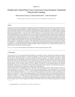Parallel and Limited Data Voice Conversion Using Stochastic Variational
  Deep Kernel Learning
