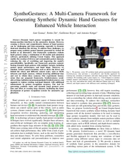SynthoGestures: A Novel Framework for Synthetic Dynamic Hand Gesture
  Generation for Driving Scenarios