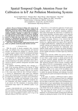 Spatial-Temporal Graph Attention Fuser for Calibration in IoT Air
  Pollution Monitoring Systems