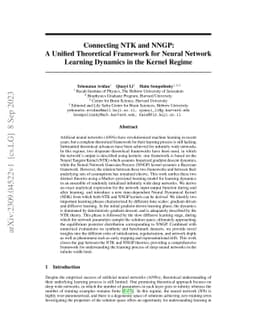 Connecting NTK and NNGP: A Unified Theoretical Framework for Wide Neural Network Learning Dynamics