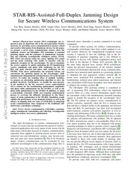 STAR-RIS-Assisted-Full-Duplex Jamming Design for Secure Wireless
  Communications System