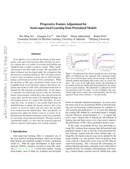 Progressive Feature Adjustment for Semi-supervised Learning from
  Pretrained Models