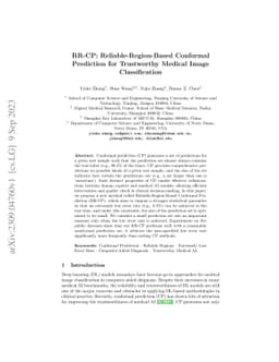 RR-CP: Reliable-Region-Based Conformal Prediction for Trustworthy
  Medical Image Classification