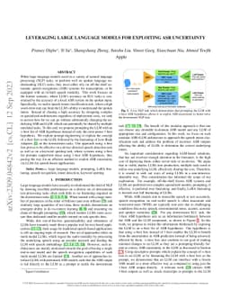 Leveraging Large Language Models for Exploiting ASR Uncertainty