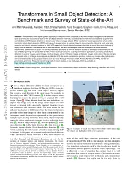 Transformers in Small Object Detection: A Benchmark and Survey of
  State-of-the-Art