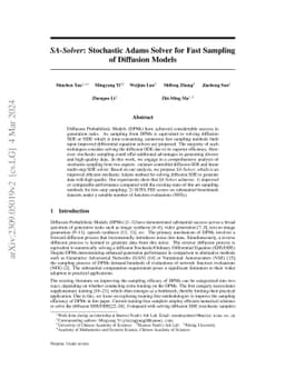 SA-Solver: Stochastic Adams Solver for Fast Sampling of Diffusion Models