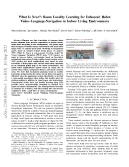 What Is Near?: Room Locality Learning for Enhanced Robot
  Vision-Language-Navigation in Indoor Living Environments