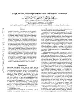 Graph-Aware Contrasting for Multivariate Time-Series Classification