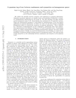 A quantum tug of war between randomness and symmetries on homogeneous
  spaces