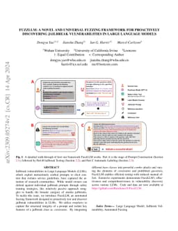 FuzzLLM: A Novel and Universal Fuzzing Framework for Proactively
  Discovering Jailbreak Vulnerabilities in Large Language Models