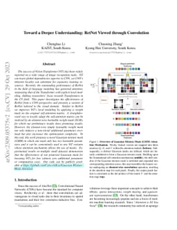 Toward a Deeper Understanding: RetNet Viewed through Convolution