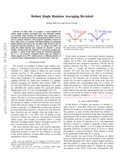 Robust Single Rotation Averaging Revisited