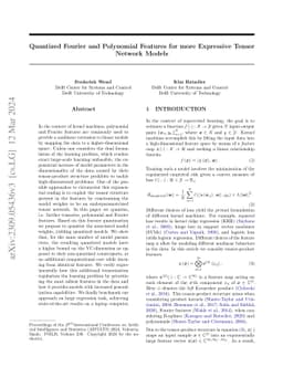 Quantized Fourier and Polynomial Features for more Expressive Tensor
  Network Models