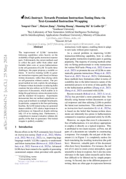DoG-Instruct: Towards Premium Instruction-Tuning Data via Text-Grounded
  Instruction Wrapping