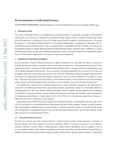 Re-formalization of Individual Fairness
