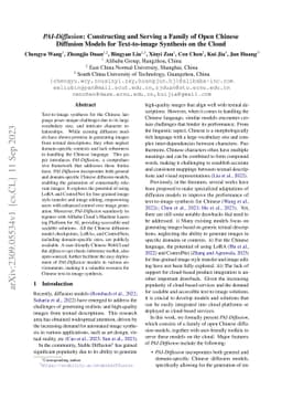 PAI-Diffusion: Constructing and Serving a Family of Open Chinese
  Diffusion Models for Text-to-image Synthesis on the Cloud
