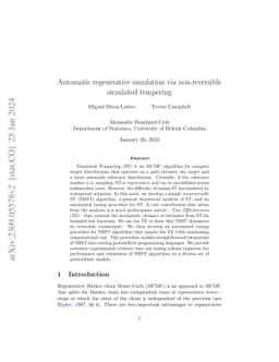 Automatic Regenerative Simulation via Non-Reversible Simulated Tempering