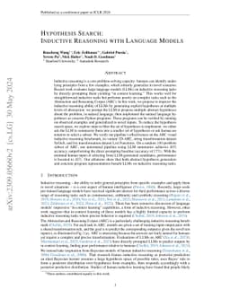 Hypothesis Search: Inductive Reasoning with Language Models