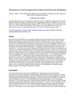 Divergences in Color Perception between Deep Neural Networks and Humans