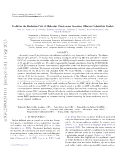 Predicting the Radiation Field of Molecular Clouds using Denoising
  Diffusion Probabilistic Models