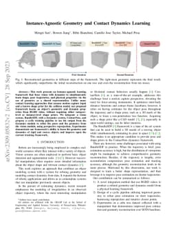 Instance-Agnostic Geometry and Contact Dynamics Learning
