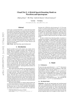 CleanUNet 2: A Hybrid Speech Denoising Model on Waveform and Spectrogram