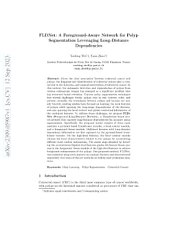 FLDNet: A Foreground-Aware Network for Polyp Segmentation Leveraging
  Long-Distance Dependencies
