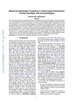 Measuring Catastrophic Forgetting in Cross-Lingual Transfer Paradigms: Exploring Tuning Strategies