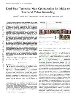Dual-Path Temporal Map Optimization for Make-up Temporal Video Grounding