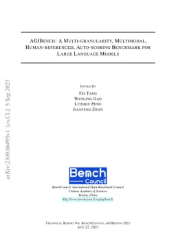 AGIBench: A Multi-granularity, Multimodal, Human-referenced,
  Auto-scoring Benchmark for Large Language Models