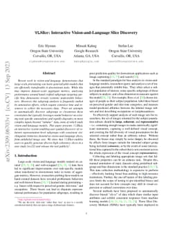 VLSlice: Interactive Vision-and-Language Slice Discovery