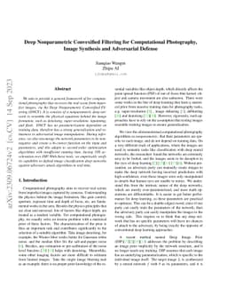Deep Nonparametric Convexified Filtering for Computational Photography,
  Image Synthesis and Adversarial Defense