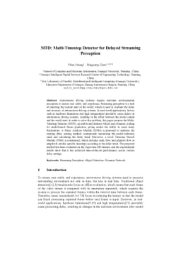 MTD: Multi-Timestep Detector for Delayed Streaming Perception