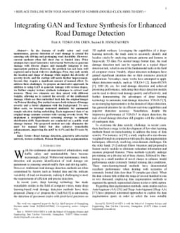Integrating GAN and Texture Synthesis for Enhanced Road Damage Detection