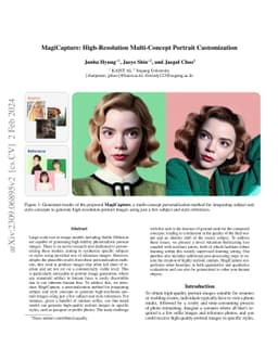 MagiCapture: High-Resolution Multi-Concept Portrait Customization